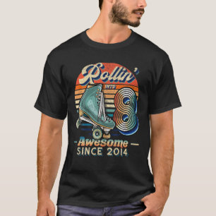 Camiseta Rollin' En El 8 Impresionante Patinaje De Patinaje