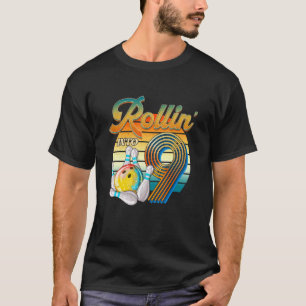 Camiseta Rollin' en el Bowler de cumpleaños 9 años