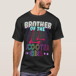 Camiseta Rollin En Hermano Del Chica Scooter Retro Cele