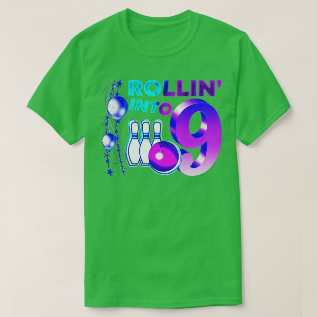 Camiseta Rollin en la Novena Fiesta de Cumpleaños de los 9  (Diseño del anverso)