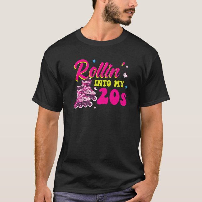 Camiseta Rollin' en mi patinaje de patinaje sobre ruedas de (Anverso)