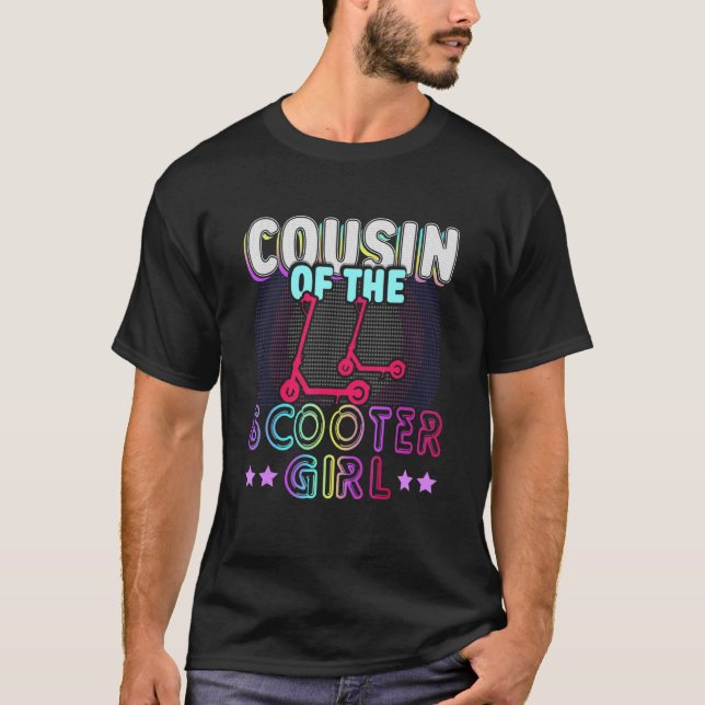Camiseta Rollin En Primo Del Chica Scooter Retro C (Anverso)
