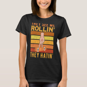 Camiseta Rollin Fingerboard Finger Skateboarding Fingerboar