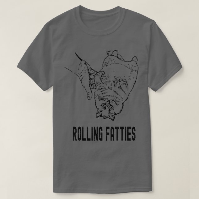 Camiseta Rolling Fatties Cat (Diseño del anverso)