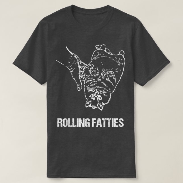 Camiseta Rolling Fatties Cat  (Diseño del anverso)