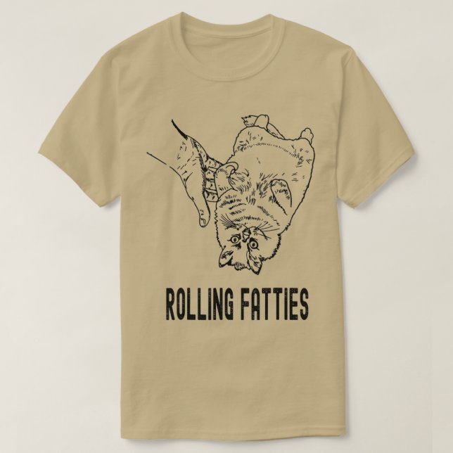 Camiseta Rolling Fatties Cat - 1 (Diseño del anverso)