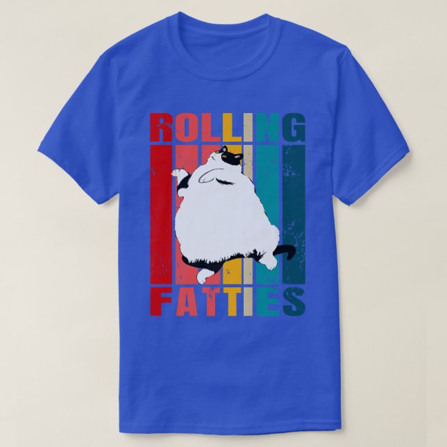 Camiseta Rolling Fatties Cat Funny Cat Lover Set Cat Lover  (Diseño del anverso)