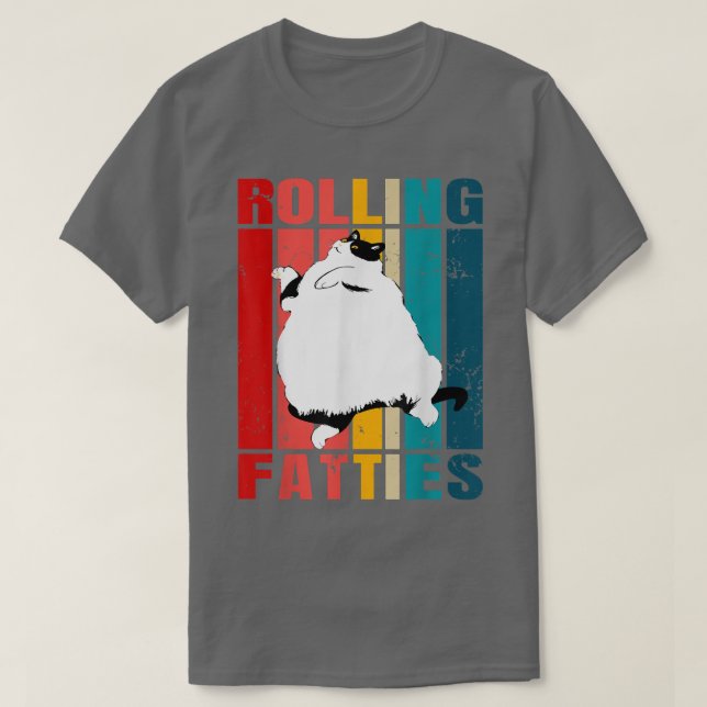 Camiseta Rolling Fatties Cat Funny Cat Lover Set Cat Lover  (Diseño del anverso)