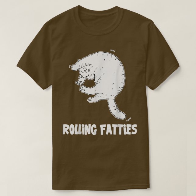 Camiseta Rolling Fatties Cat Funny Cat Lover Set Cat Lover  (Diseño del anverso)