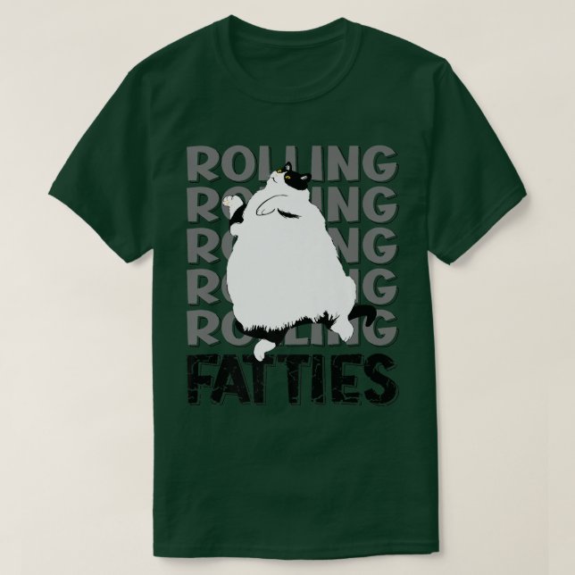 Camiseta Rolling Fatties Cat Funny Cat Lover Set Cat Lover  (Diseño del anverso)