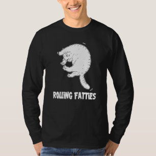 Camiseta Rolling Fatties Cat Outfit Cat Cat Dad Mom