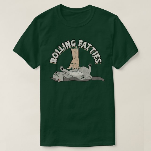 Camiseta Rolling Fatties Cat TShirt (Diseño del anverso)