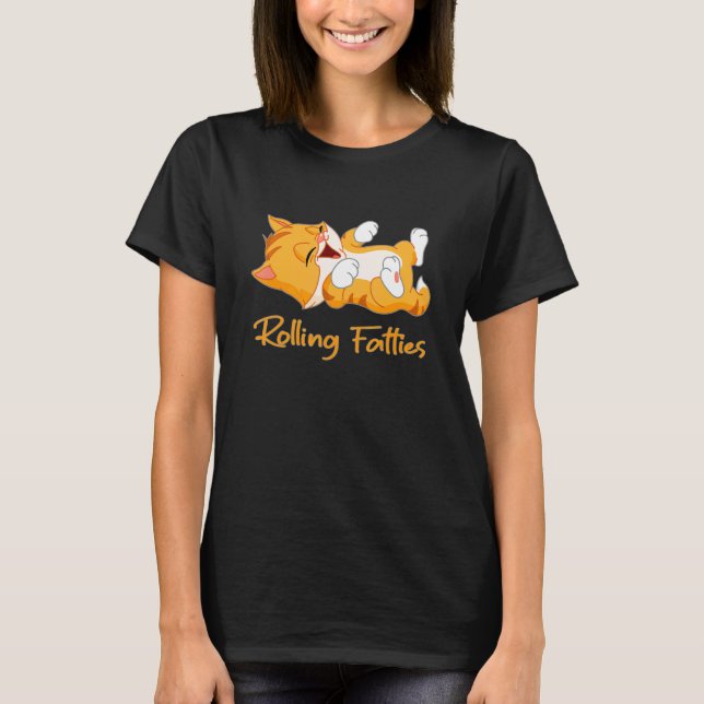 Camiseta Rolling Fatties Gato 2 (Anverso)