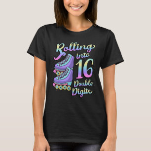 Camiseta Rolling In 16 Doble Dígito Roller Skates 16th B