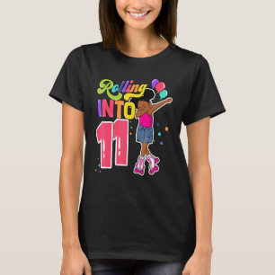 Camiseta Rolling Into 11 Years Dabbing Roller Skate 11t
