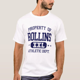 Camiseta Rollins Retro Athletic Property Dept Funny