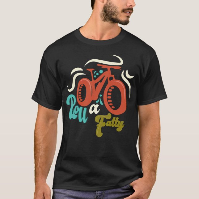 Camiseta Rollo A Grasa Bicicleta Tiro Grasa Ebike Bicicleta (Anverso)