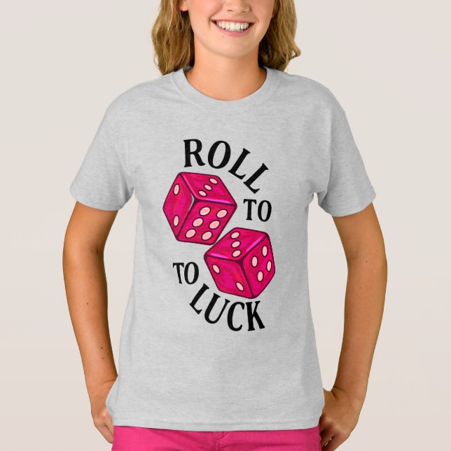 Camiseta Rollo a la suerte - Neon Dice (Anverso)