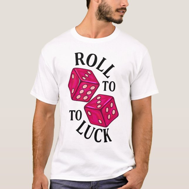 Camiseta Rollo a la suerte - Neon Dice (Anverso)