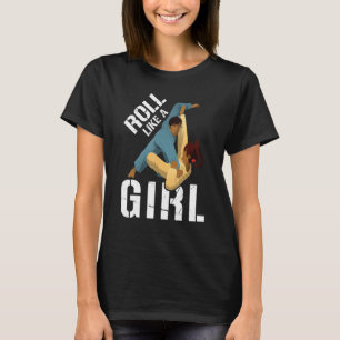 Camiseta Rollo como un Chica campeón de lucha deportiva