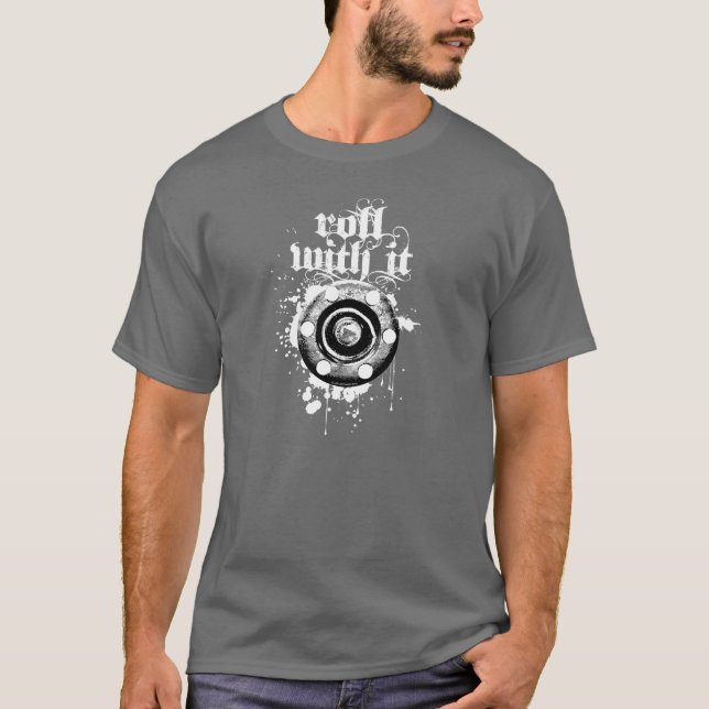 Camiseta Rollo con él (hockey del rodillo) (Anverso)