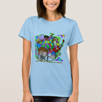 Camiseta Rollo de antaño de N de la roca