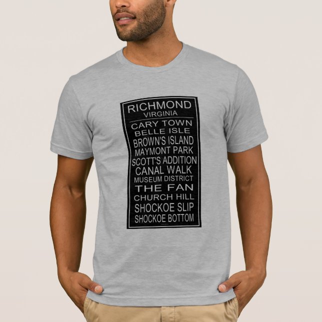 Camiseta Rollo de Autobuses de Richmond Virginia (Anverso)