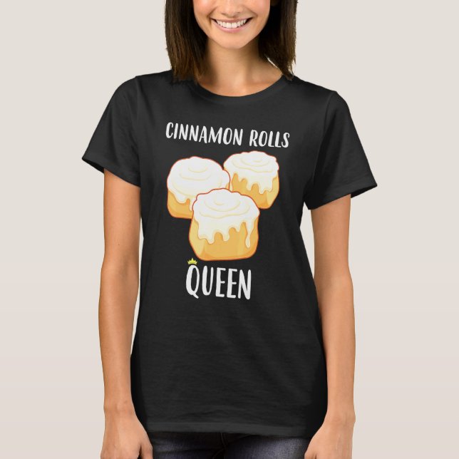 Camiseta Rollo de Canela de Queen Baking (Anverso)
