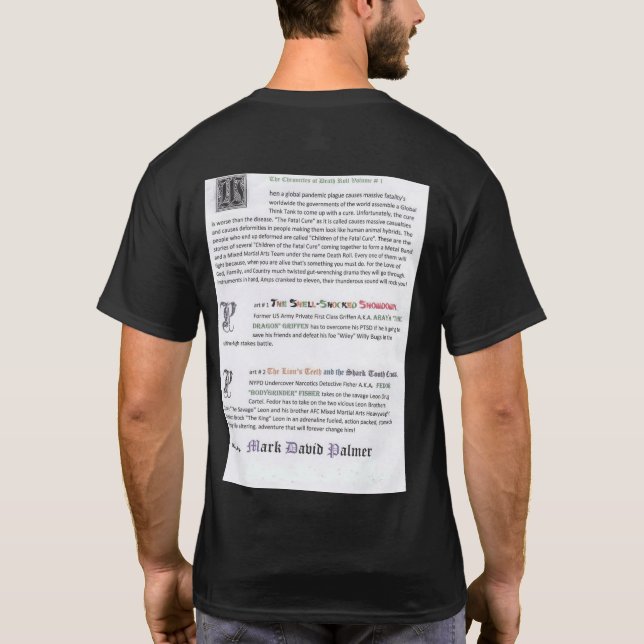 Camiseta Rollo de la muerte - arreglo de cuentas (Reverso)