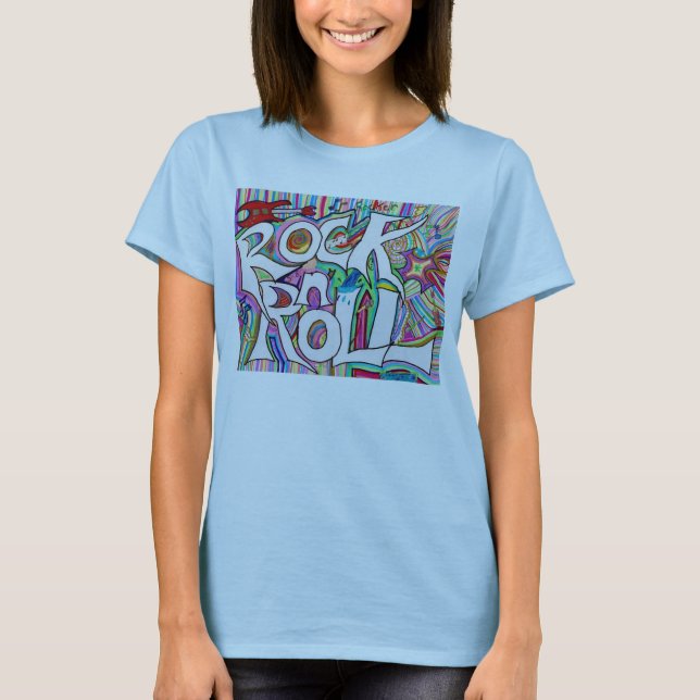 Camiseta rollo de la roca n (Anverso)