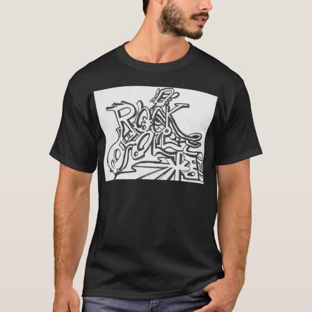 Camiseta rollo de la roca n (Anverso)