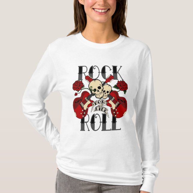 Camiseta Rollo de la roca n para siempre (Anverso)