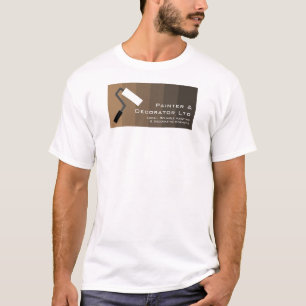 Camiseta Rollo de ormbre y pintura marrón, pintador y decor