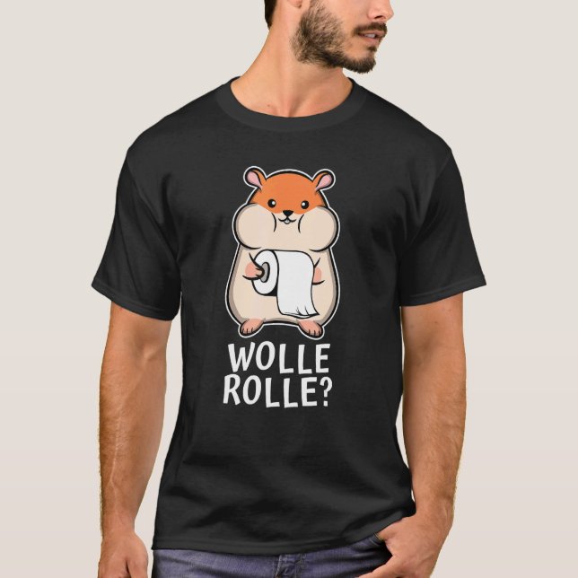 Camiseta Rollo de papel higiénico de lana de Hamster (Anverso)