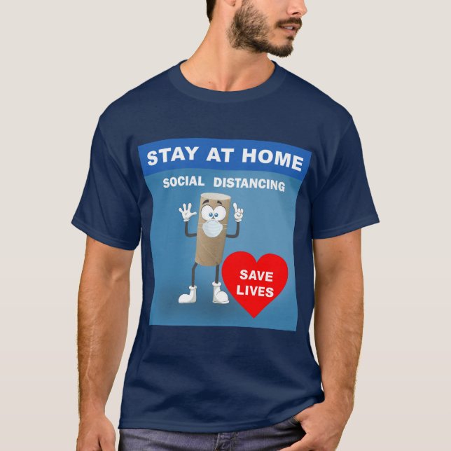 Camiseta Rollo de papel higiénico vacío Seguridad Primer me (Anverso)