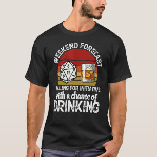 Camiseta Rollo De Pronóstico De Fin De Semana Para Iniciati