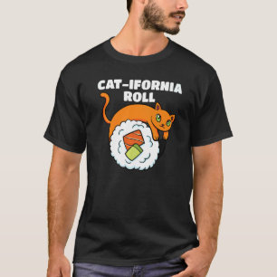 Camiseta Rollo de Sushi California Plato Comida Japonesa It
