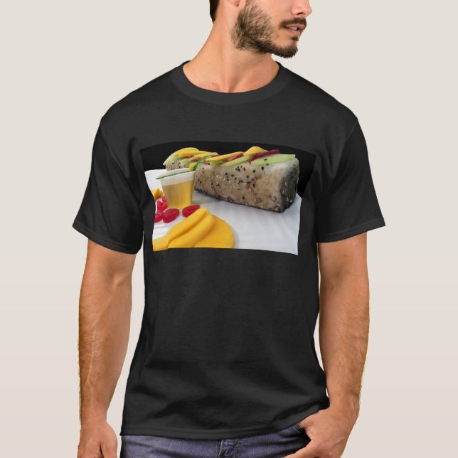 Camiseta Rollo de Sushi de Arroz con Mango Comida Japonesa  (Anverso)