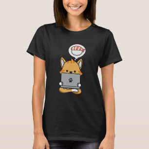 Camiseta Rollo De Sushi Para La Comida Japonesa Pensando En