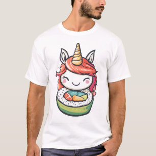 Camiseta Rollo de Sushi Unicornio (1)