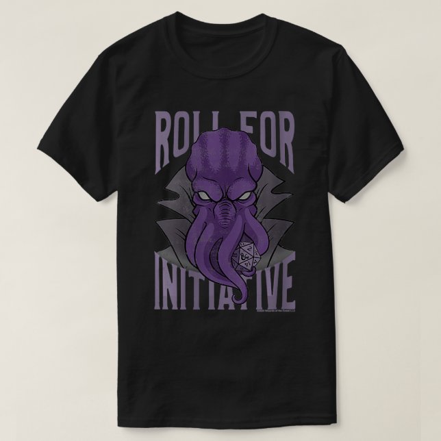 Camiseta Rollo Illithid De Dungeons Y Dragones Para Inicia (Diseño del anverso)