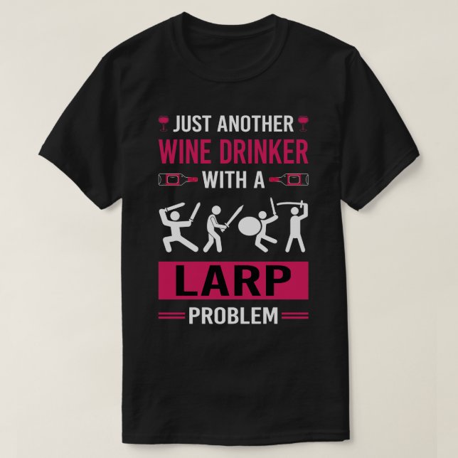 Camiseta Rollo Larp Larping RPG Drinker Larp (Diseño del anverso)