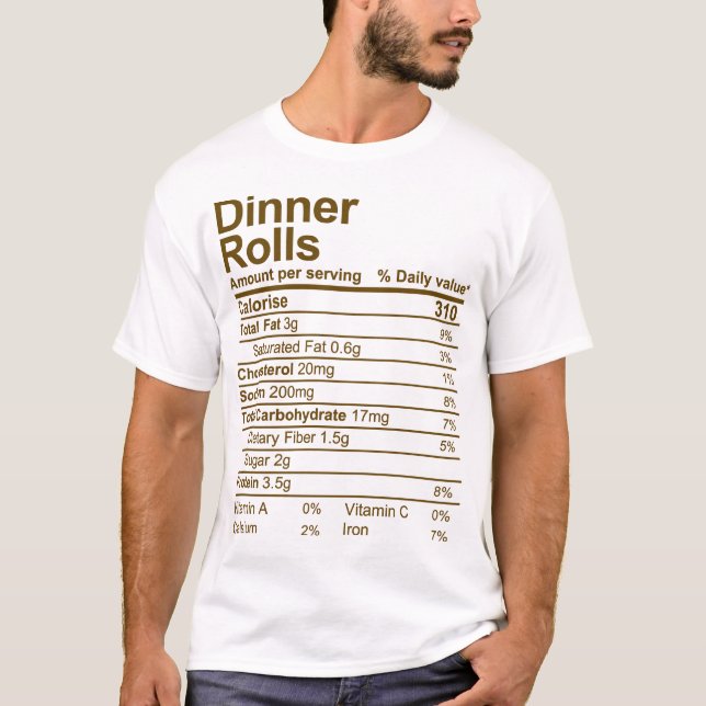 Camiseta Rollos de cena (Anverso)
