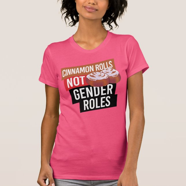 CAMISETA ROLLOS DE CINNAMON NO FUNCIONES DE GÉNERO (Anverso)