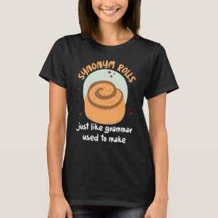 Camiseta Rollos de sinónimo como la gramática utilizada par