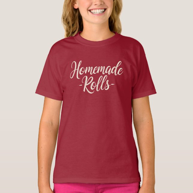 Camiseta Rolls caseros (Día de Acción de Gracias) (Anverso)