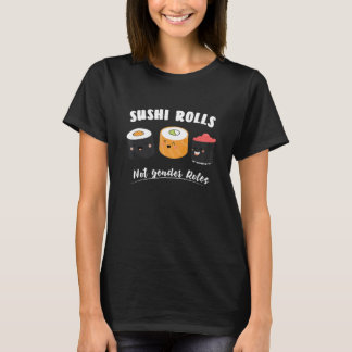 Camiseta Rolos De Sushi No Roles De Género