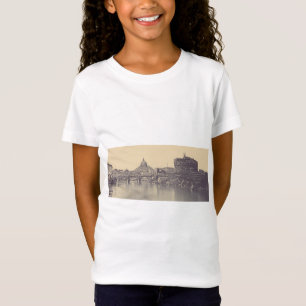 Camiseta Roma Antigua Castillo del Tíber y Arte Vaticano