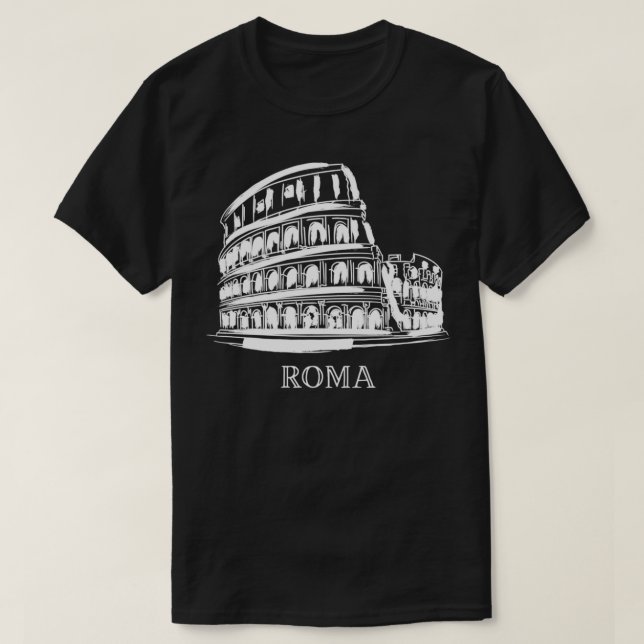 Camiseta Roma Colosseo Italia Anfiteatro Romano I L (Diseño del anverso)