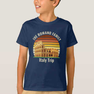 Camiseta Roma Colosseum Personalizado Italia Viaje Sunset K